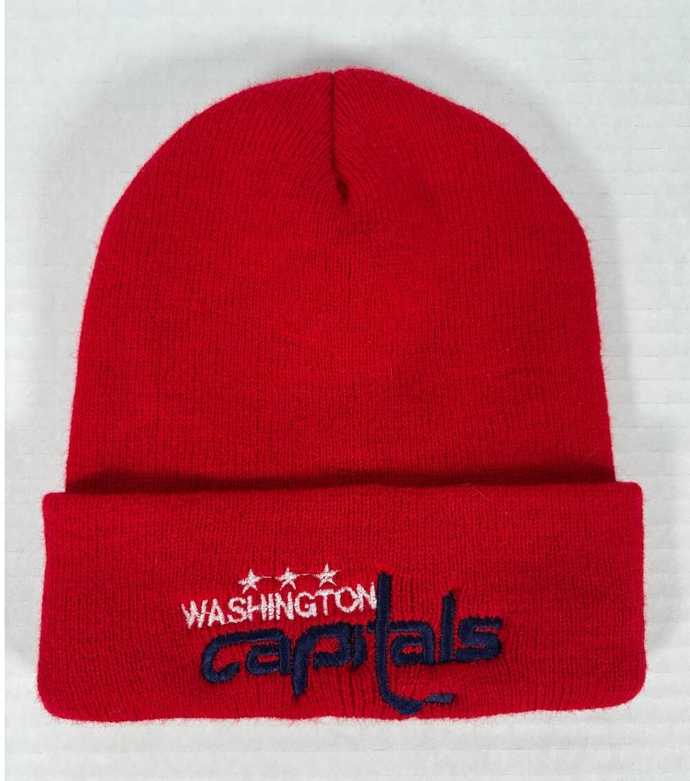 Washington Capitals Caps NHL Hockey Red Cuffed Beanie Knit Hat Unisex Youth